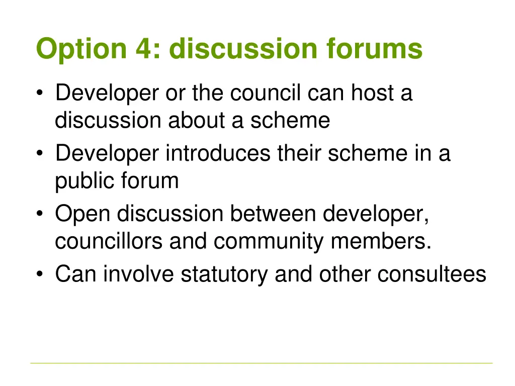 option 4 discussion forums