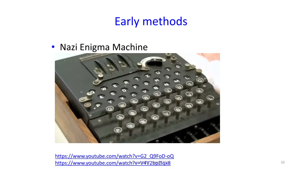 early methods 3