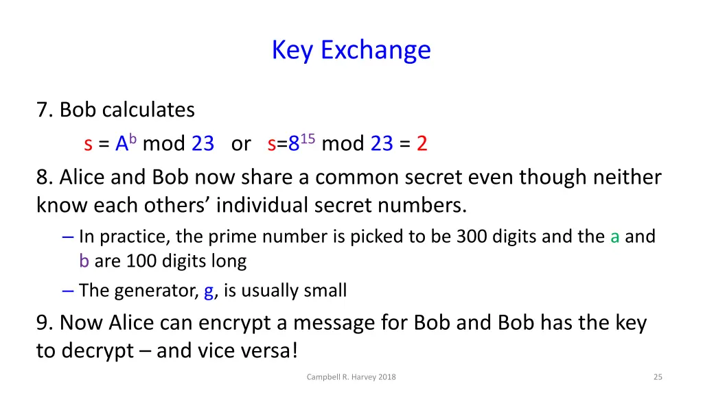 key exchange 14