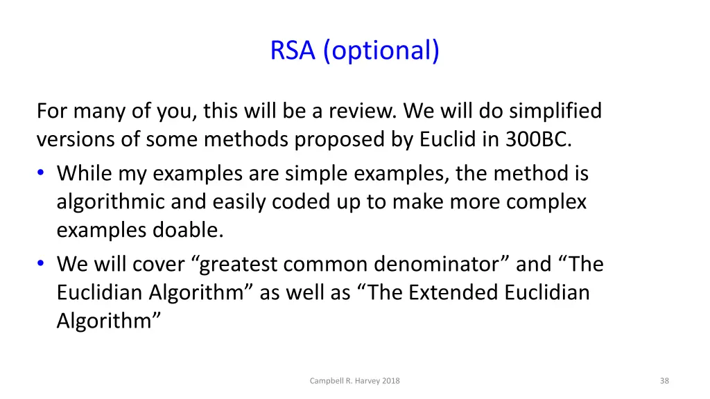 rsa optional