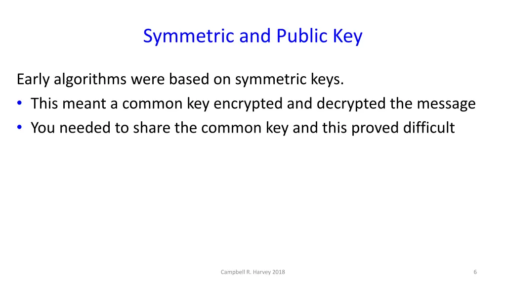 symmetric and public key
