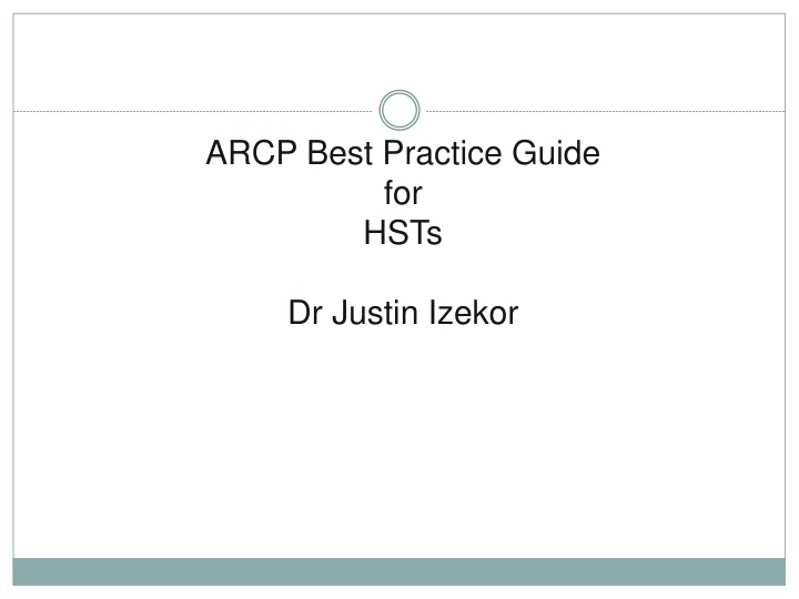arcp best practice guide for hsts