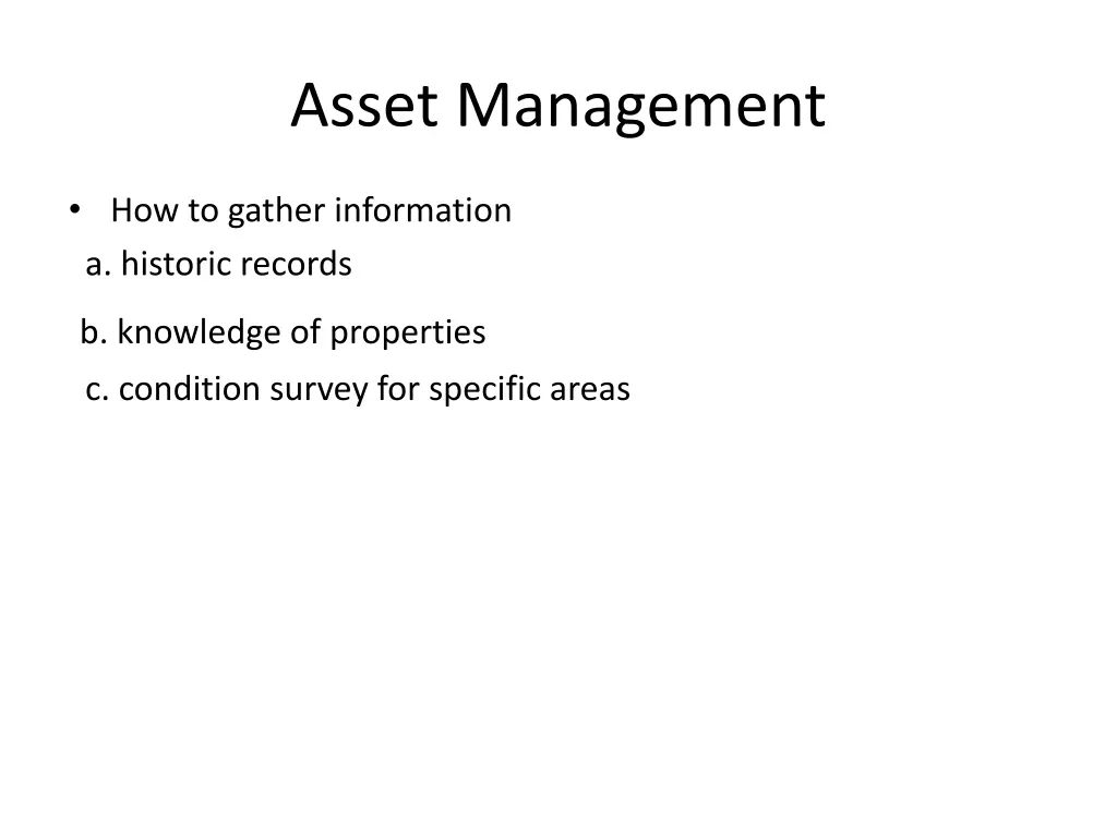 asset management 1