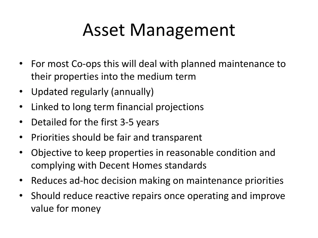 asset management