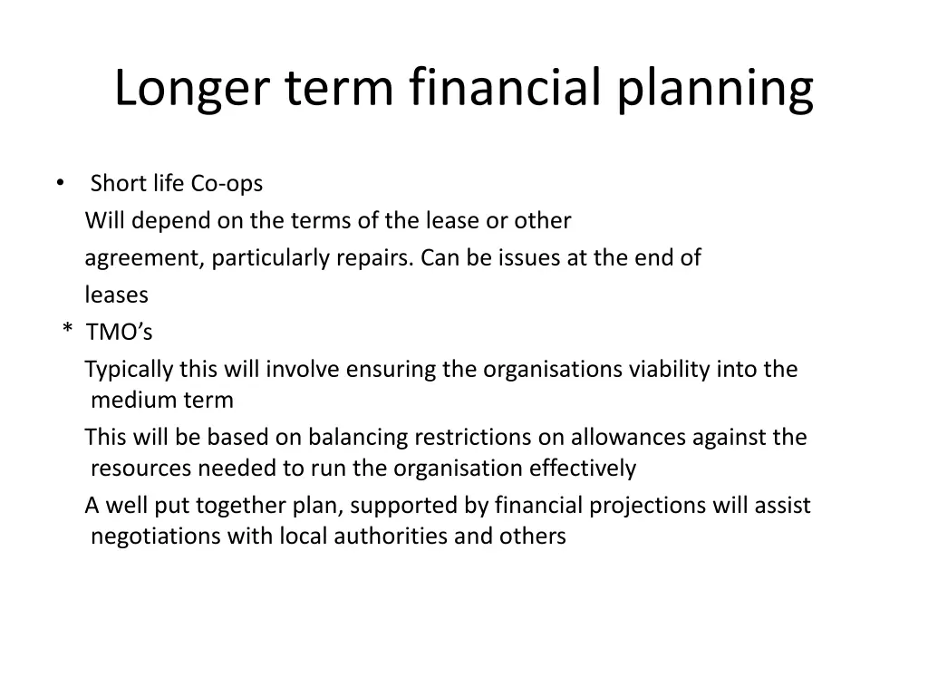 longer term financial planning 2