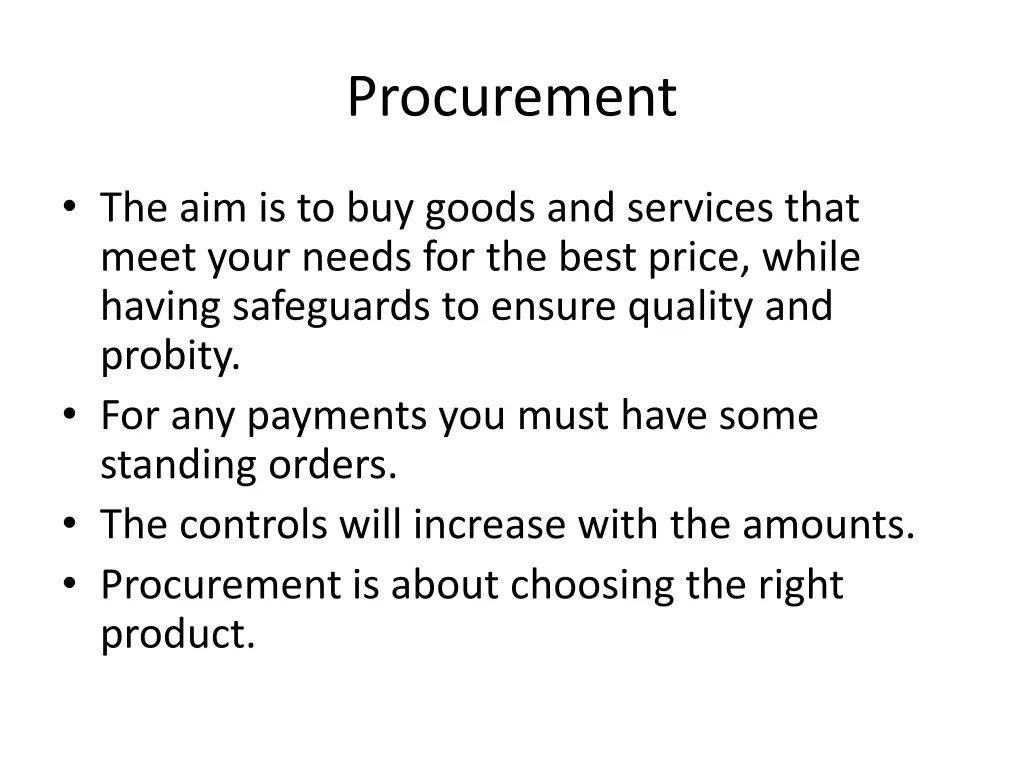procurement