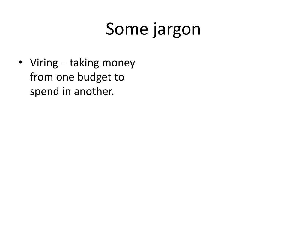 some jargon