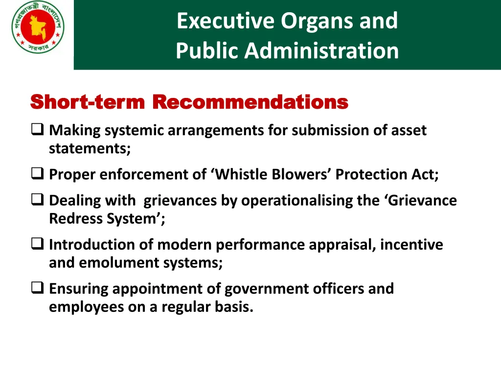 executive organs and public administration 2