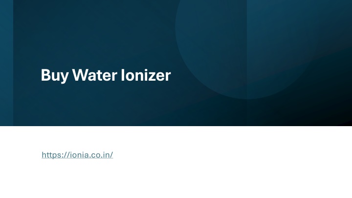 buy water ionizer