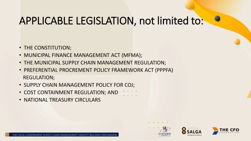 applicable legislation not limited to applicable