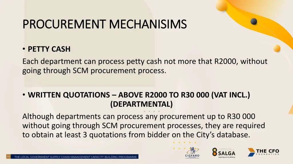 procurement mechanisims procurement mechanisims 1
