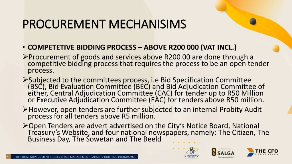 procurement mechanisims procurement mechanisims 3