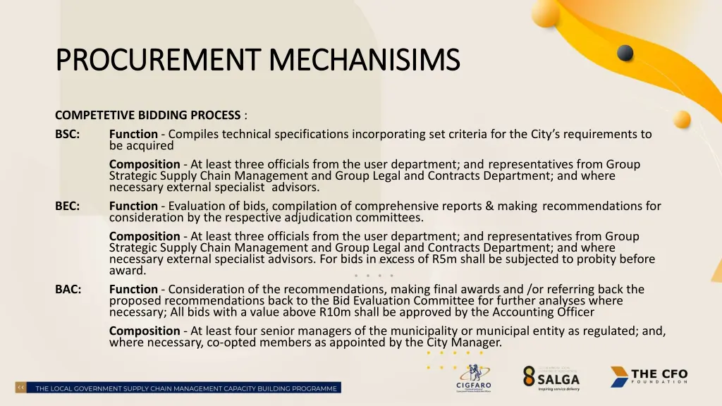 procurement mechanisims procurement mechanisims 4