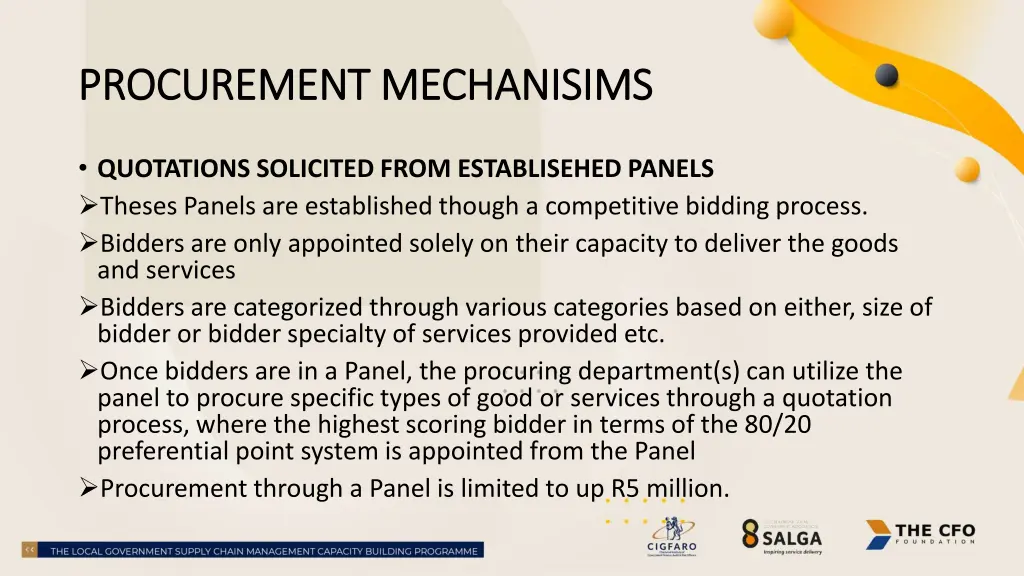 procurement mechanisims procurement mechanisims 5