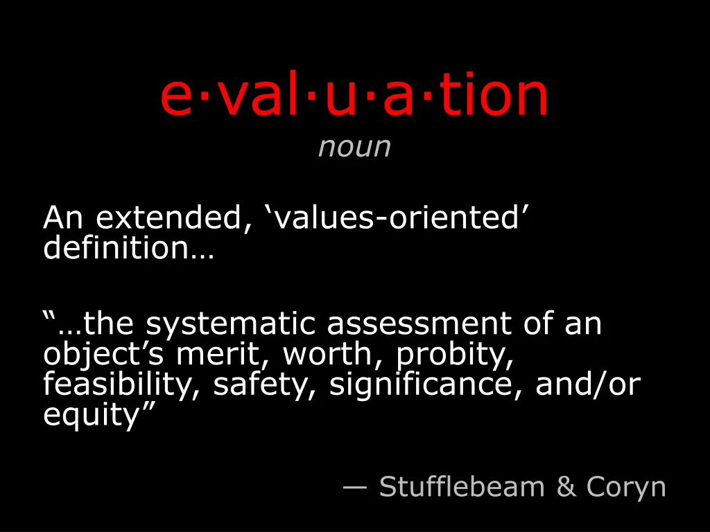 e val u a tion noun 2