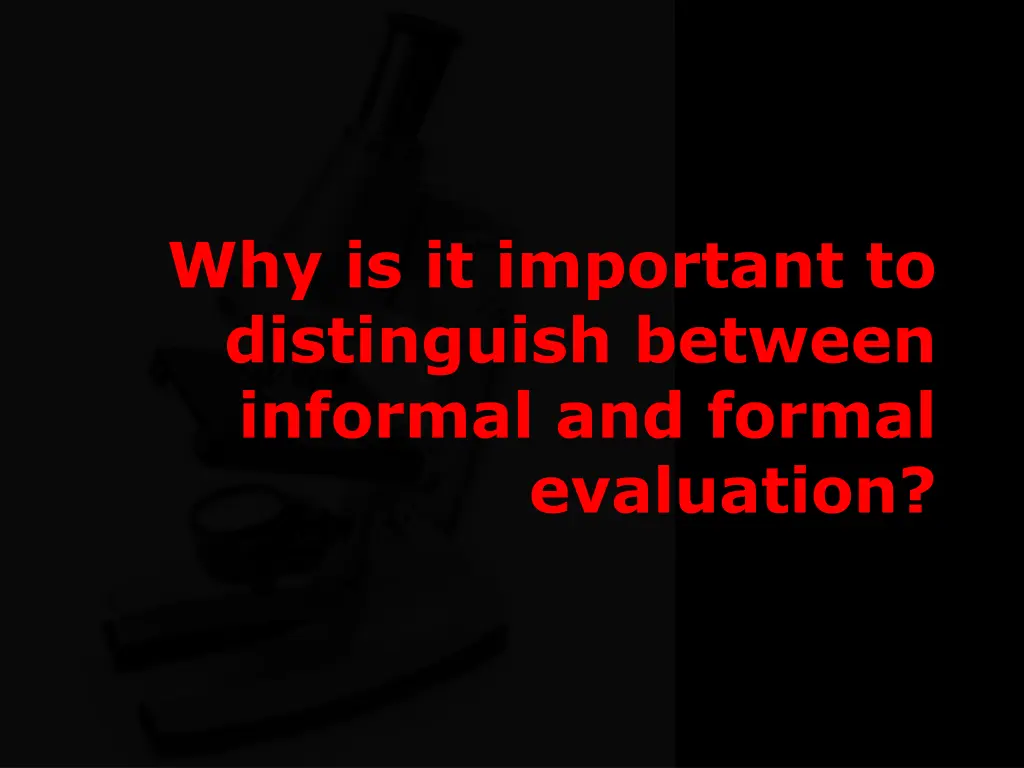 why is it important to distinguish between