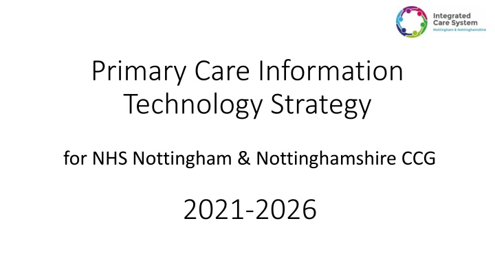 primary care information technology strategy