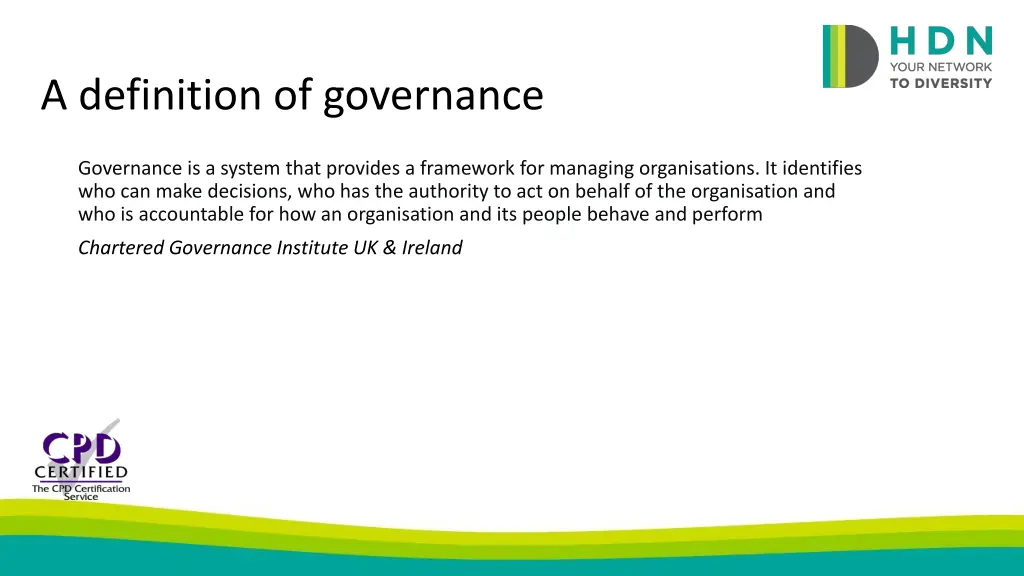 a definition of governance