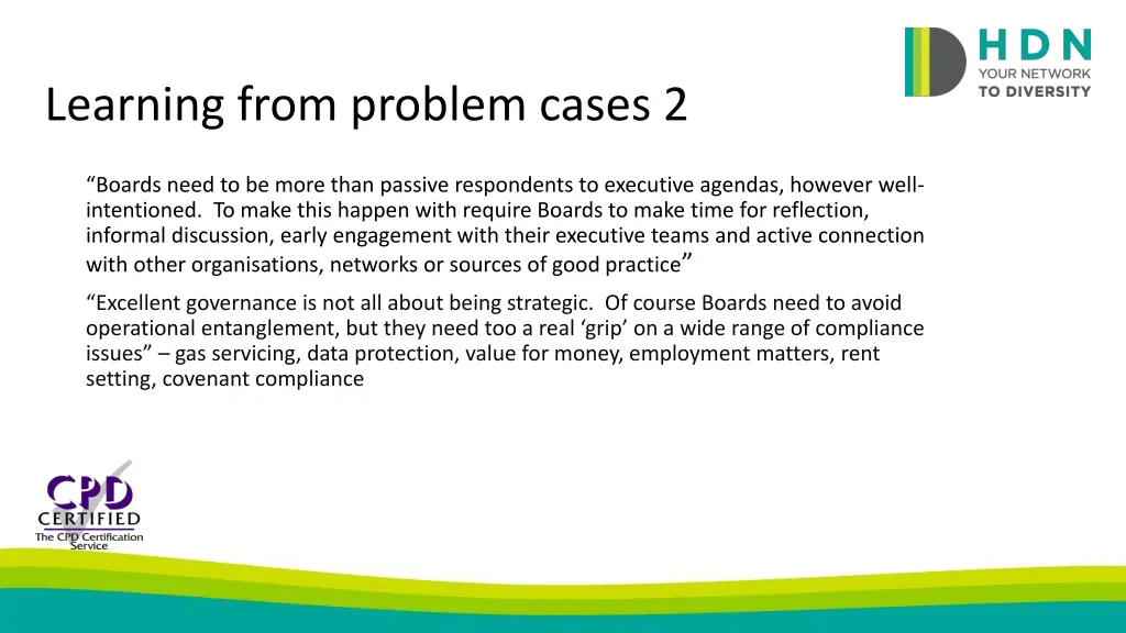 learning from problem cases 2