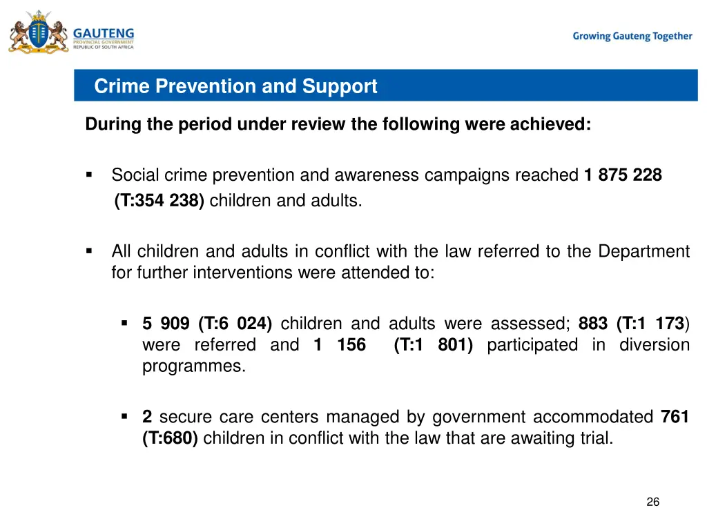 crime prevention and support