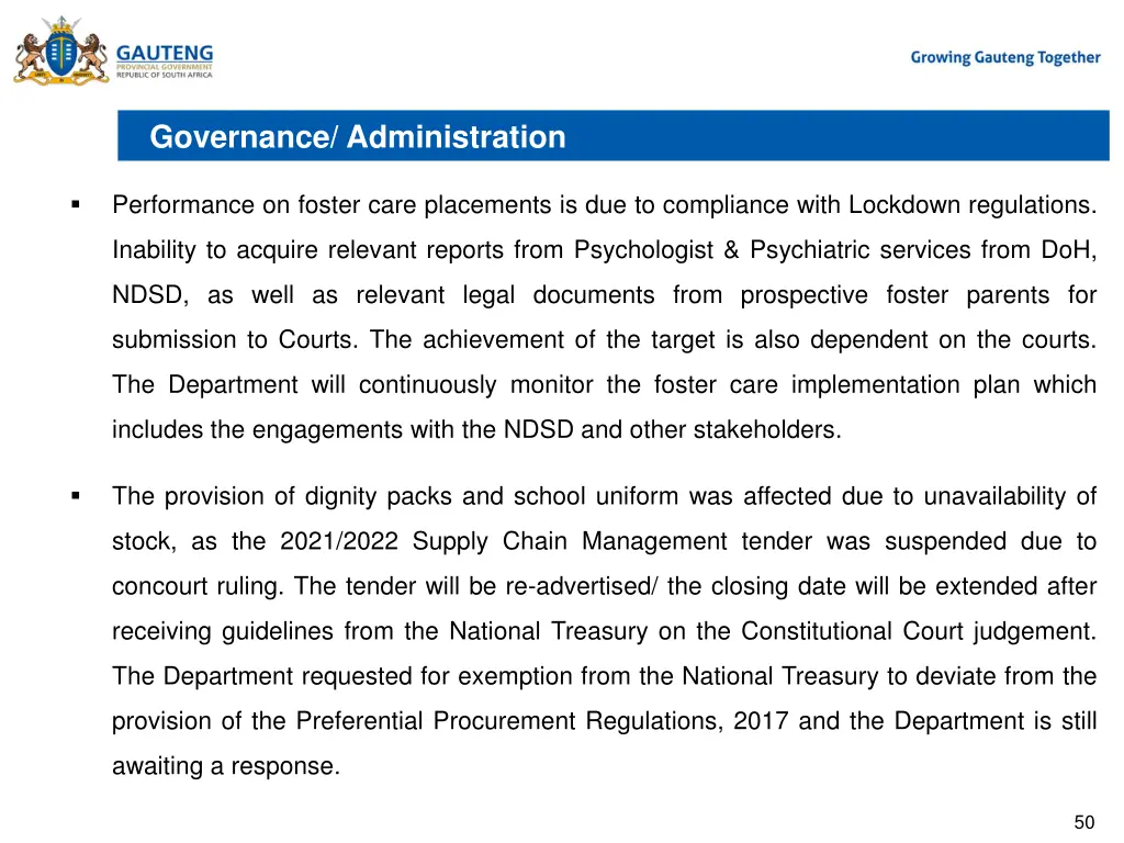 governance administration