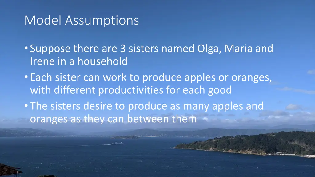 model assumptions