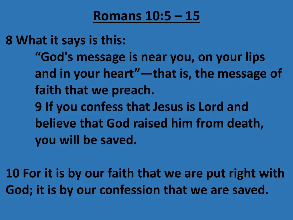 romans 10 5 15 1