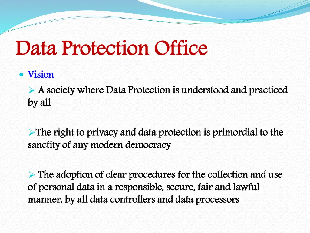 data protection office vision a society where