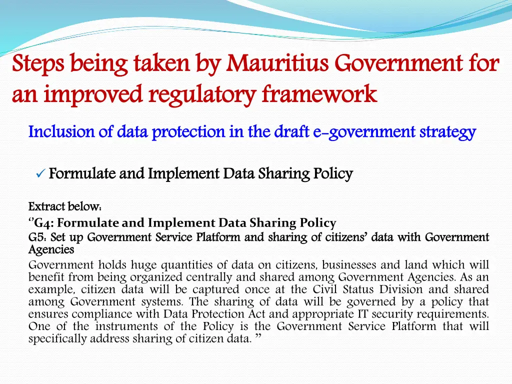 steps being taken by mauritius government 2
