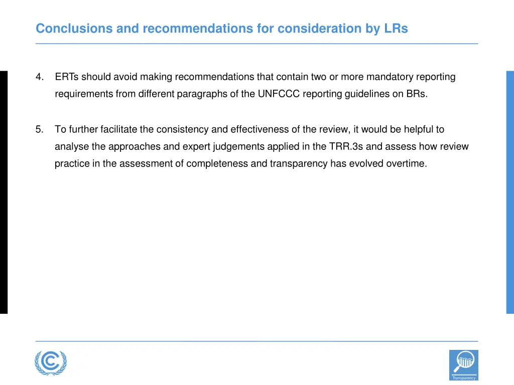conclusions and recommendations for consideration 1