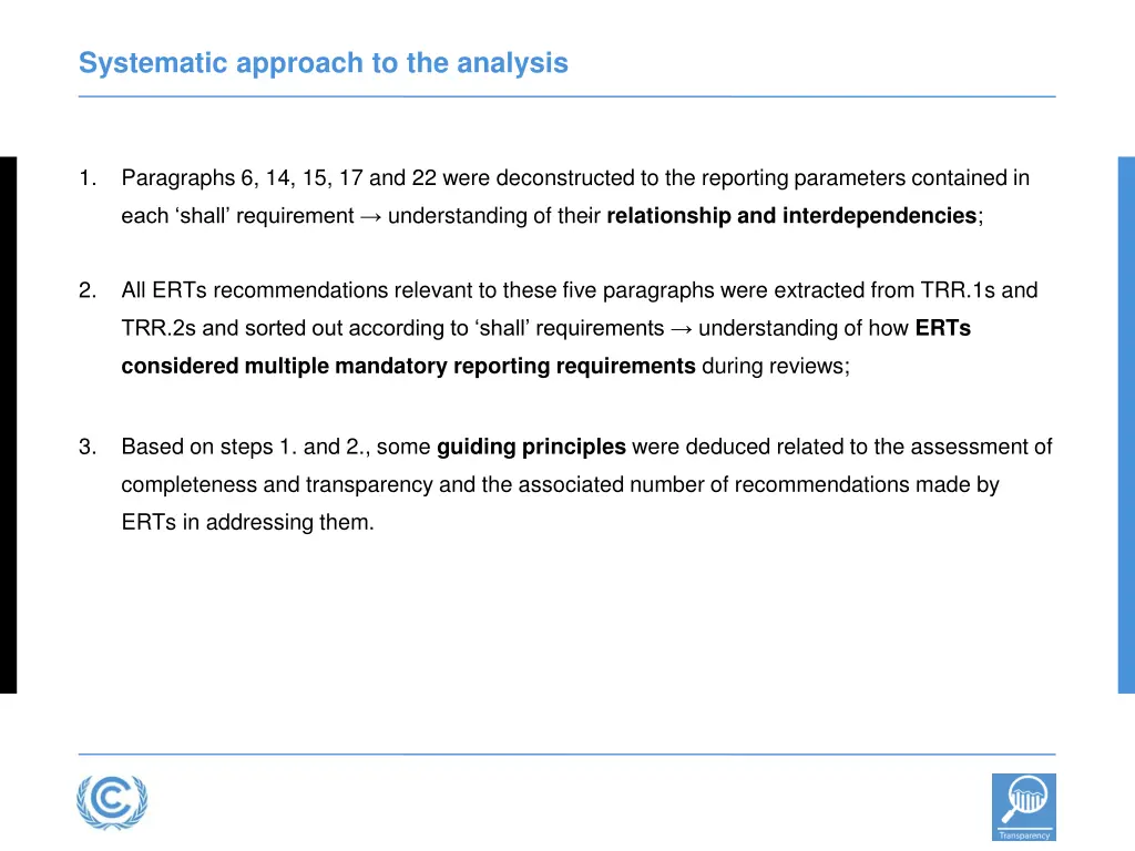 systematic approach to the analysis