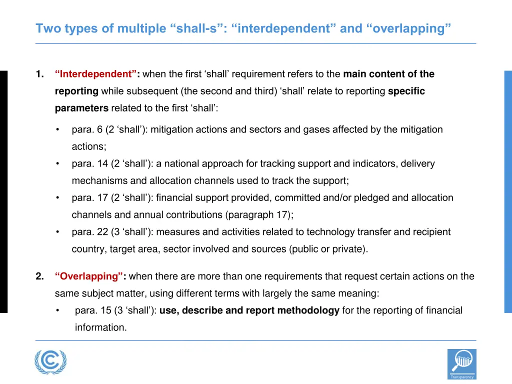two types of multiple shall s interdependent