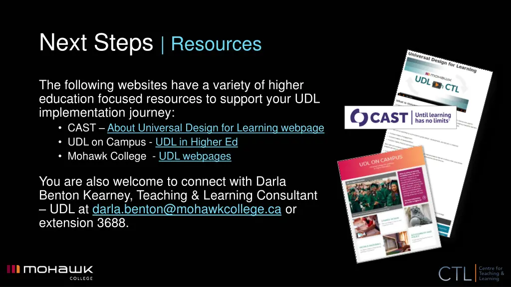 next steps resources