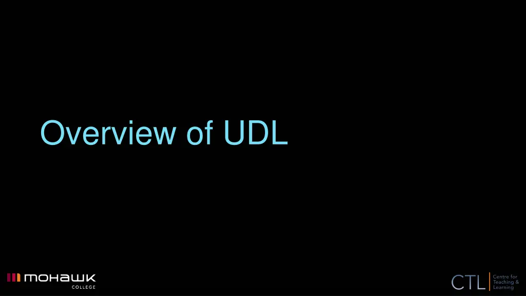 overview of udl