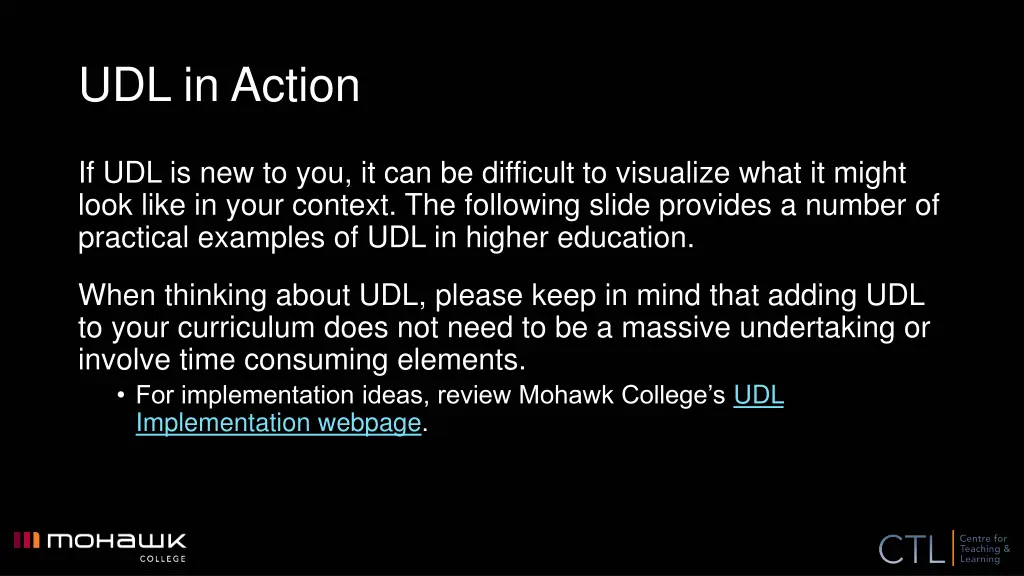 udl in action