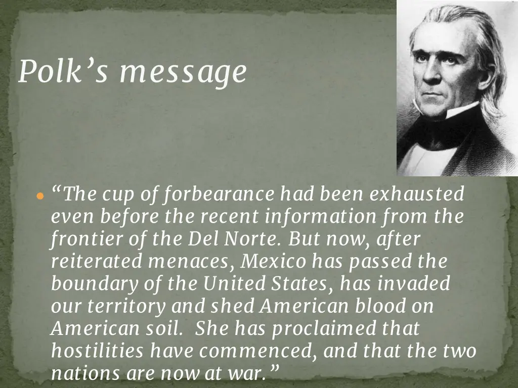 polk s message