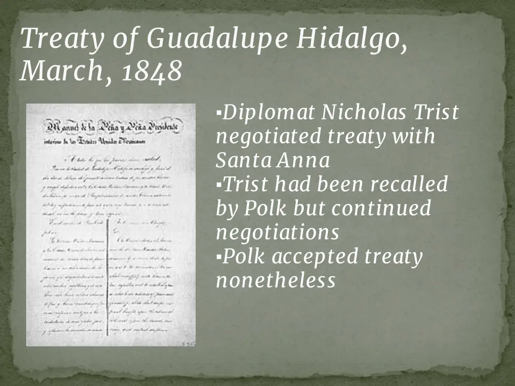treaty of guadalupe hidalgo march 1848