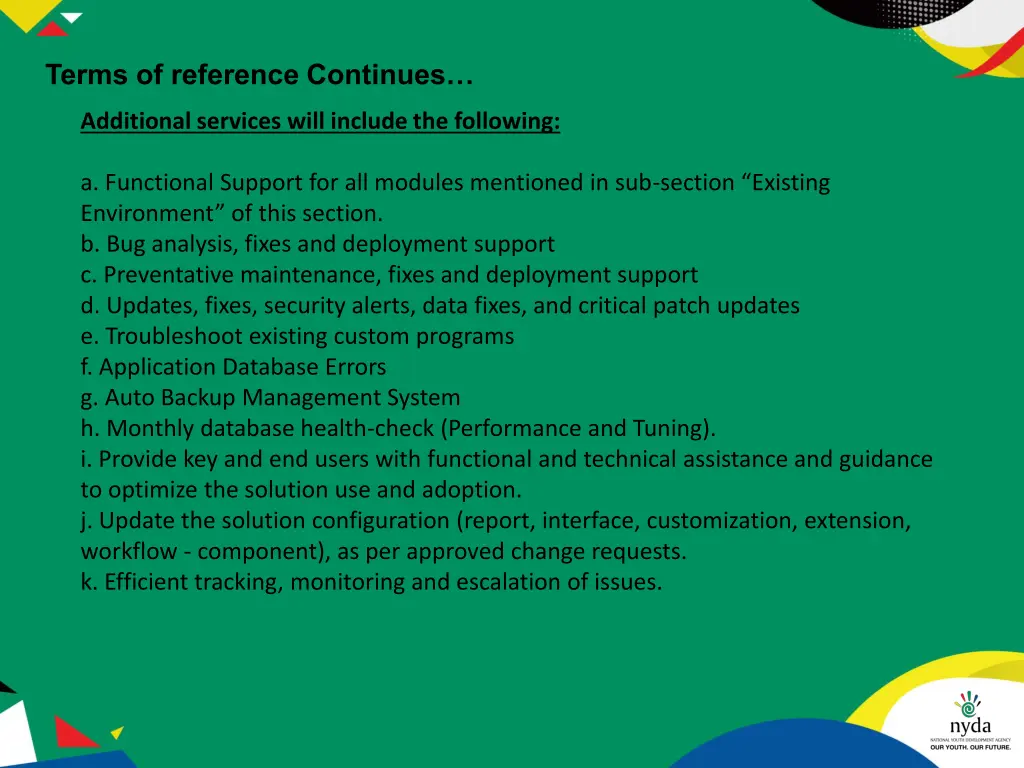 terms of reference continues 4