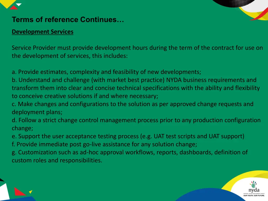 terms of reference continues 5
