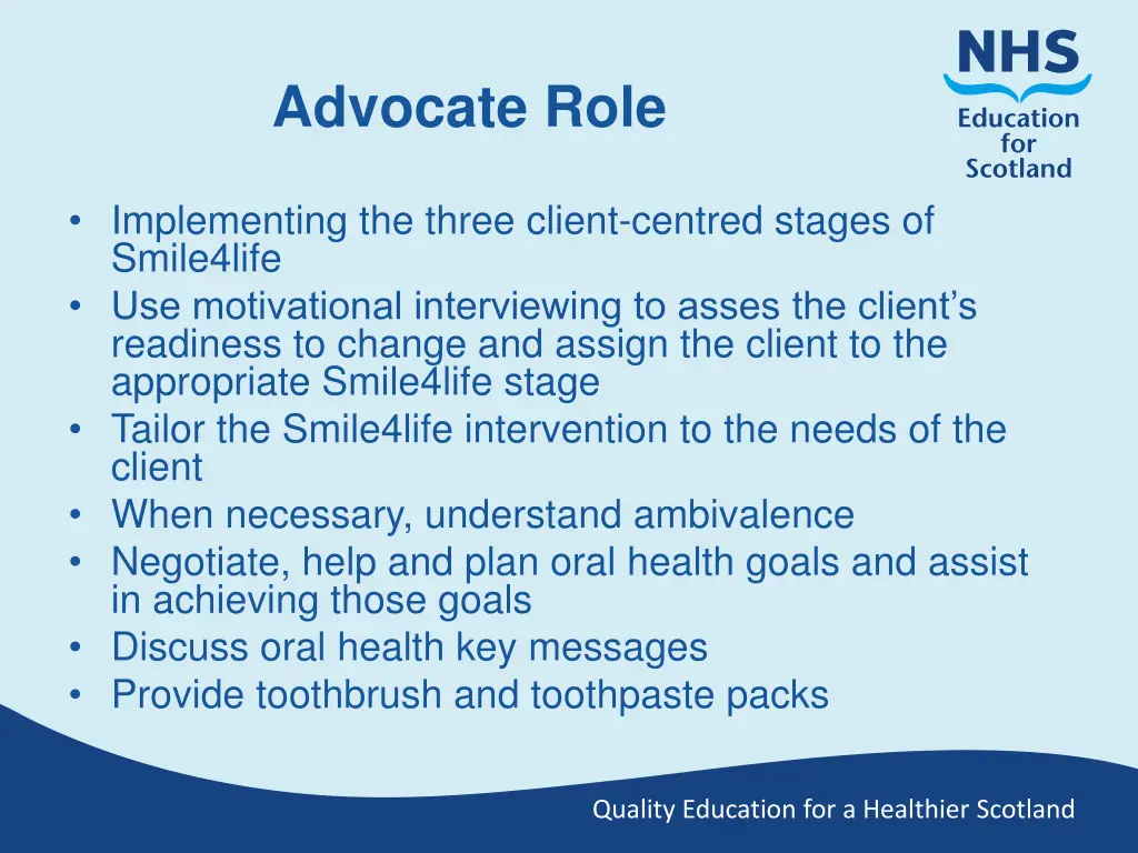 advocate role