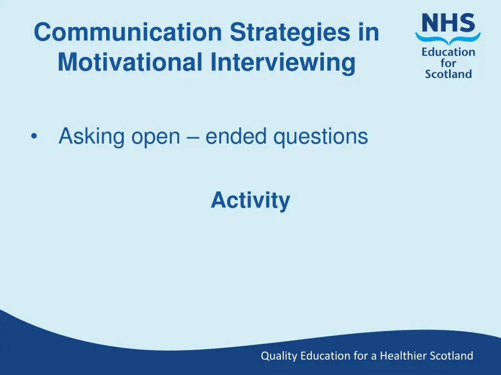 communication strategies in motivational