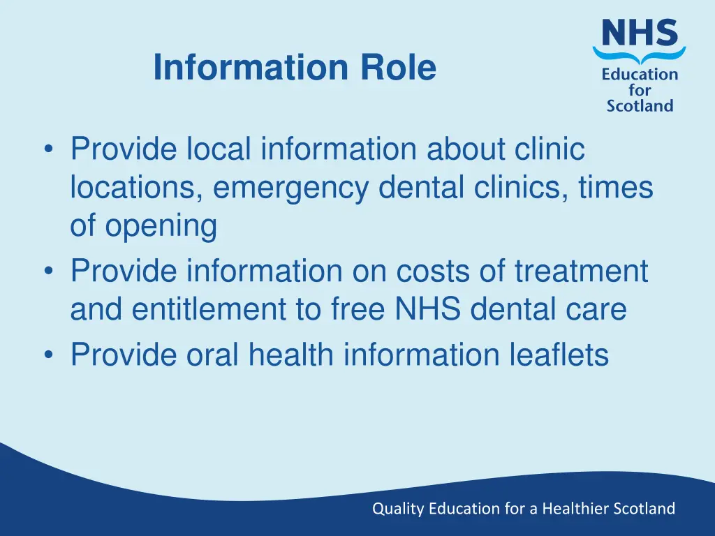 information role