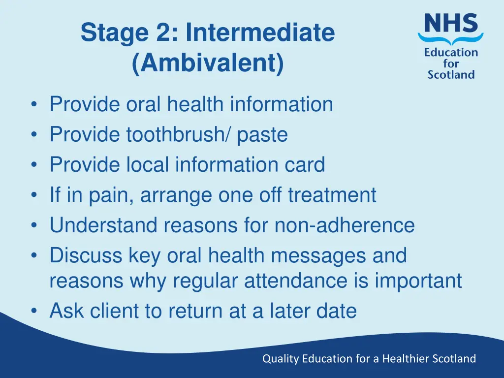 stage 2 intermediate ambivalent