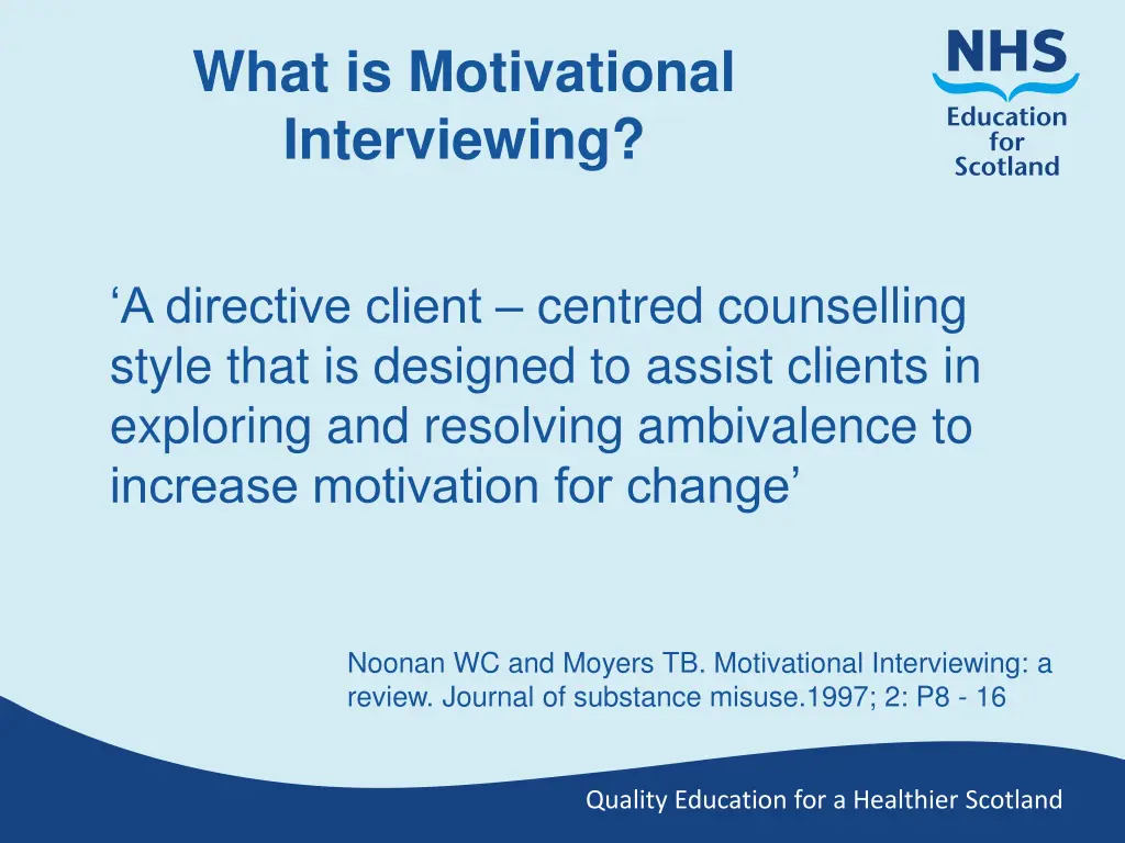 what is motivational interviewing