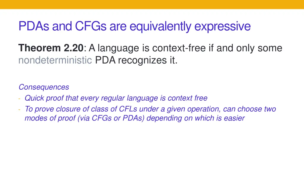 pdas and cfgs are equivalently expressive