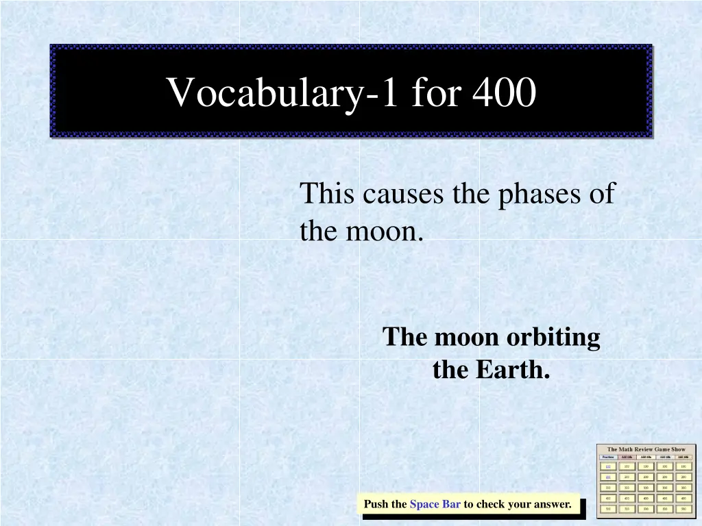 vocabulary 1 for 400