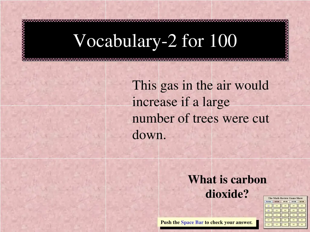 vocabulary 2 for 100