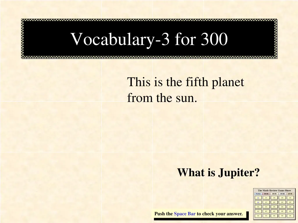vocabulary 3 for 300