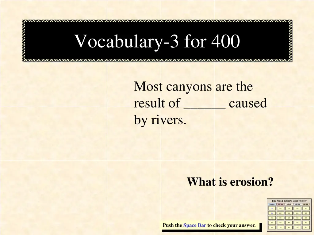vocabulary 3 for 400