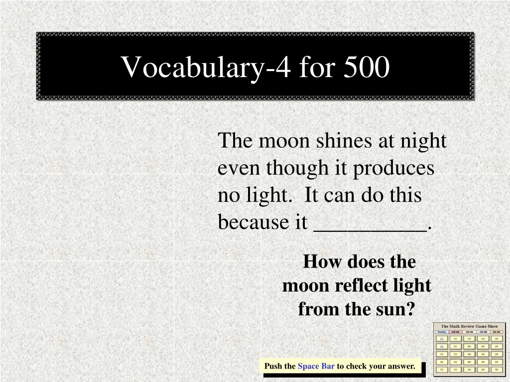 vocabulary 4 for 500